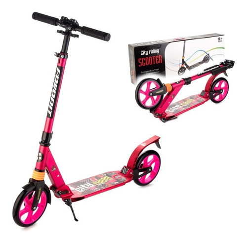 Patineta Scooter Monopatin Aluminio Fina Adultos O  Niños 