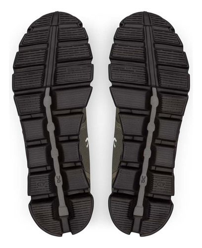 Zapatillas On Running Cloud 5 Waterproof Hombre Oliva Negro