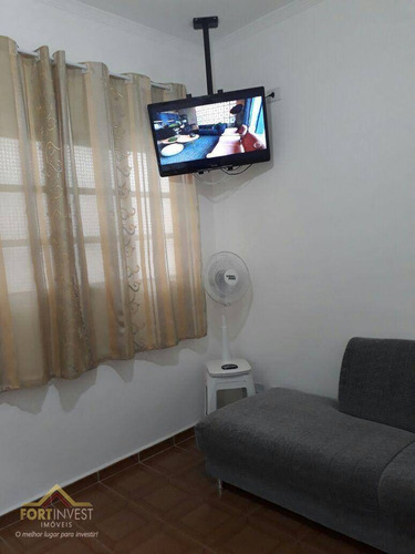 Imagem 5 de 10 de Apartamento Com 1 Dormitório À Venda, 42 M² Por R$ 170.000 - Vila Guilhermina - Praia Grande/sp - Ap2758