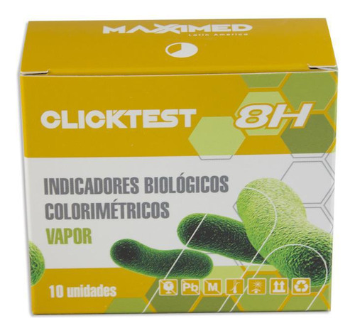 Clicktest Indicador Biologico 8h Maxximed - 10 Un