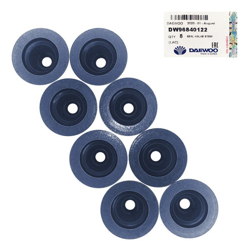 Imagen 3 de 7 de Gomas Valvulas Aveo Clasico Lt Ls Speed Original 8 Piezas