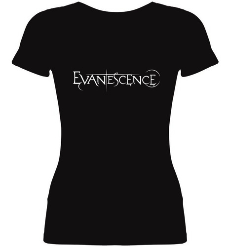 Remera Mujer Algodón Evanescence Heavy Metal Gothic Metal 