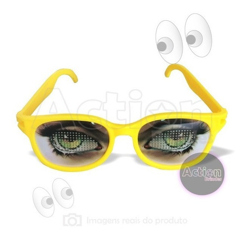 Imagem 4 de 7 de Óculos Para Festa Olhos Kit 4 Unidades