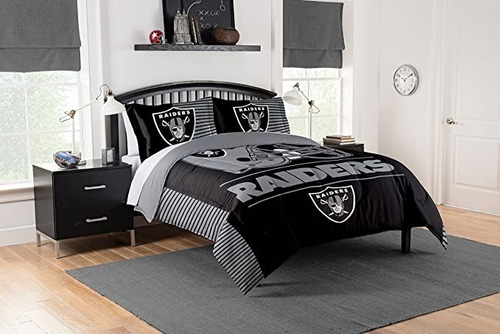 Cobija Colcha Cobertor Las Vegas Raiders Nfl King Size