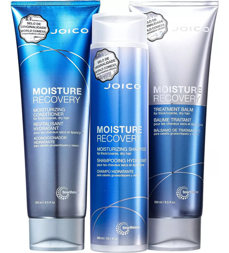 Kit Joico Moiusture Shampoo 300ml + Condicionador + Máscara