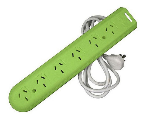 Zapatilla Prolongador Kalop 6 Tomas Cable 1.5 Metros 10a Color Verde