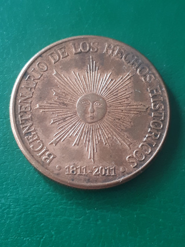 Moneda Uruguay Bicentenario 1811 2011 50 Pesos