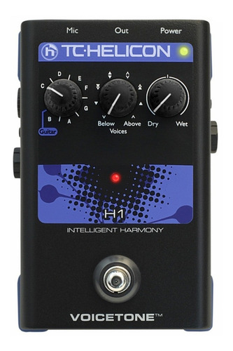 Pedal de efecto TC Helicon Voicetone H1  negro