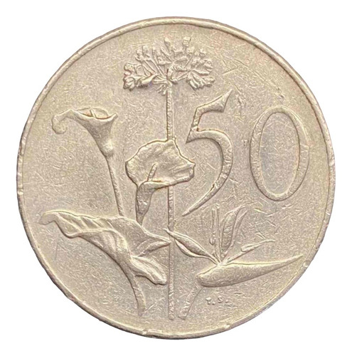 Sudafrica - 50 Cents - Año 1966 - Plantas - Km #70.2