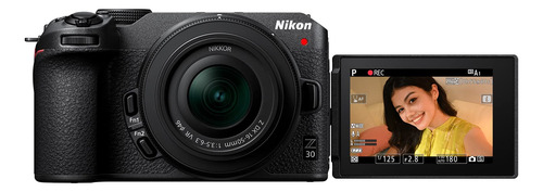 Câmera Nikon Z 30 Mirrorless 20.9mp Com Lente Nikkor 16-50mm