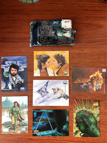 Juego De 7 Tarjetas Topps Star Wars Galaxy Americanas