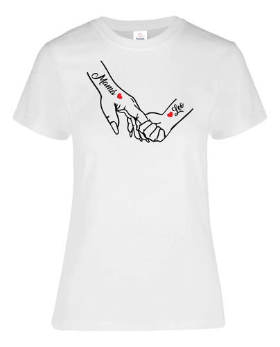 Playera De La Mano Para El Día De La Madre Y El Padre 4 Pza