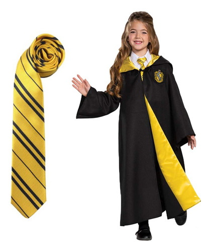 Capa De Harry Potter Bordada+corbata 2 Piezas Para Cosplay Hogwarts Gryffindor Hufflepuff Ravenclaw Slytherin Para Infantil Niños Y Niñas