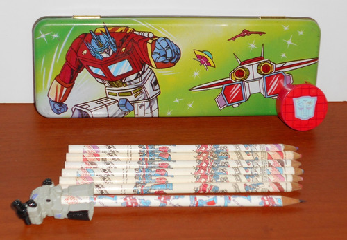 Transformers - Lote (lapices, Sacapunta Y Megatron Hasbro)