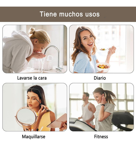 H4 Diademas Cuadradas - Diadema Invisible Para Cabello Mujer