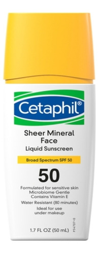 Cetaphil Protector Sheer Mineral  Spf50 Vitamina E 50ml 