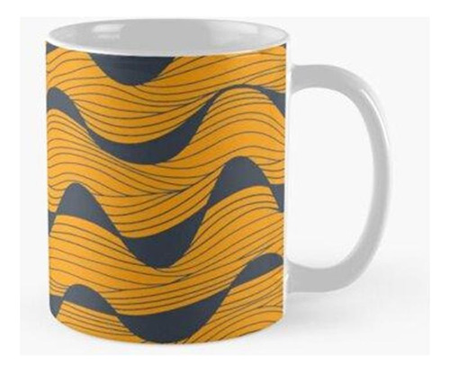 Taza Chill Wave Pattern - Dibujado A Mano Calidad Premium