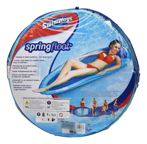 Spring Float Flotador 167cm X 101cm Azul Swimways