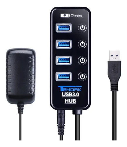 comprar Hub Usb 30 Hub Usb Tendak Con 4 Puertos De Datos Usb 30 +