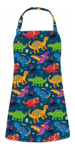 Ropa Protección Niños Delantal De Dinosaurio Para Niños - Juego De Chef Infantil Impermeable Con Gorro Y Guante Juego Cocina Niños