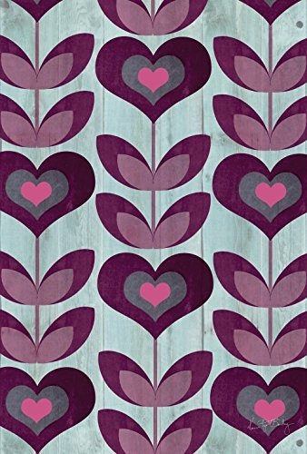 Toland De Flor Del Jardín De Los Corazones De 28 X 40 Pulgad