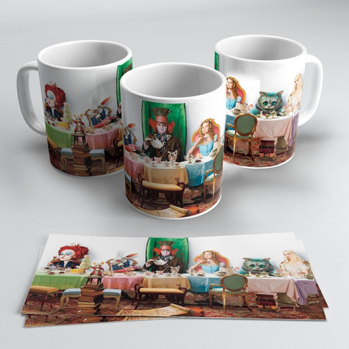 Taza Plastica Sublimada Alicia Pais De Las Maravillas #064