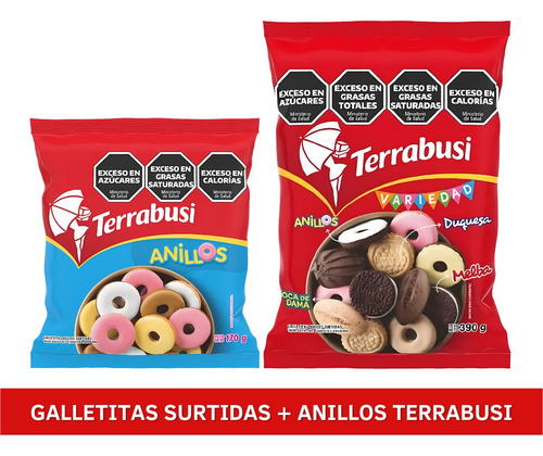 Combo Galletitas Terrabusi Surtidas Dulces Y Anillos Pack