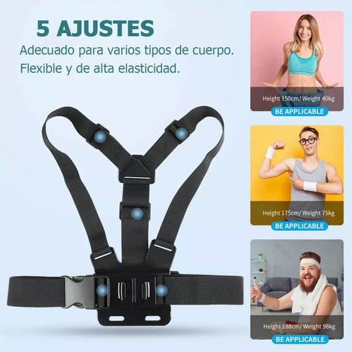 Haimo® Arnes Pecho Pechera Correa Cámara Celular Seguridad