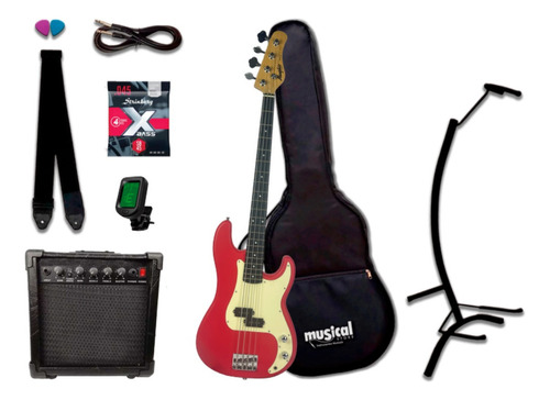 Contrabaixo Memphis Mb-40 Frs Awh Kit Std Completo