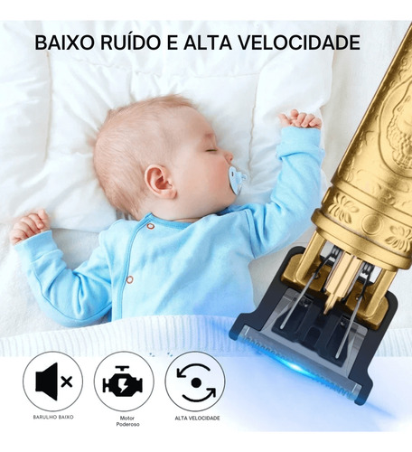 Kit Barbeador Eletrico Sem Fio Portatil Carregamento Usb