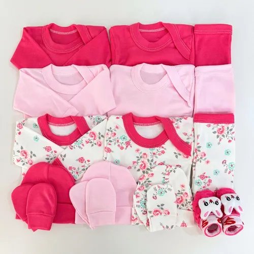 Pack Ropa Interior Ajuar Niña Con Calcetín 3d (0 A 3 Meses)