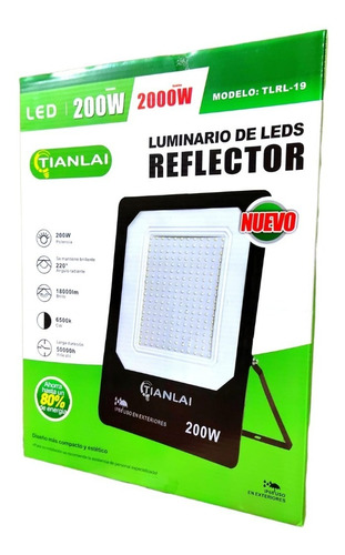 Reflector Led 200w Alta Potencia Exteriores 8 Pza Oferta