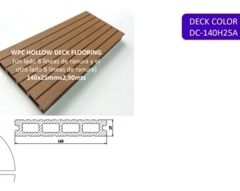 Dc Deck Exterior Cofee 2.90x14x25