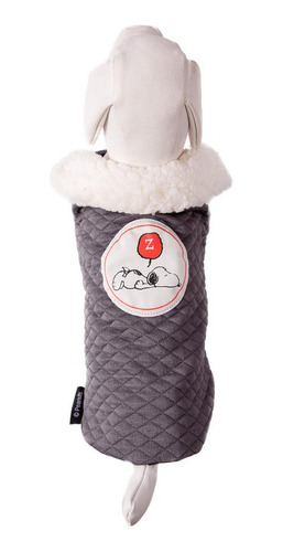 Roupa Para Cachorro Jaqueta Snoopy Abaixo De Zero Cinza Pp
