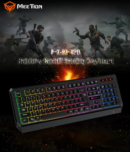 Teclado Impermeable Para Juegos Con Retroiluminación K9320