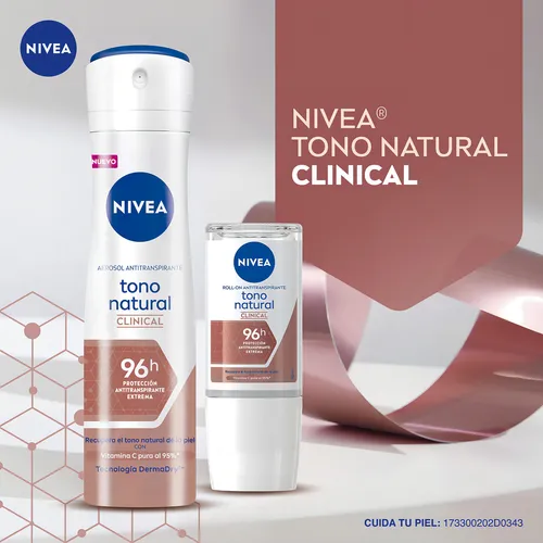"Desodorante Nivea Clinical Tono Natural Spray 150 ml "