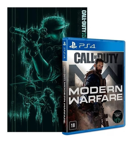 Call Of Duty Modern Warfare (mídia Física + Poster) Ps4 Novo