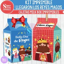 Comprar Kit Imprimible Cajitas Milk Box Llegaron Los Reyes Magos