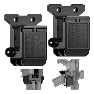 Upgraded Gun Wall Mount For 223/5.56 Rifle, Double Pmag Quic