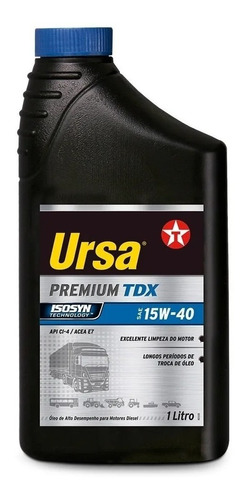 Lubricante 15w40 Ursa Premium Tdx Texaco Aceite Diesel 1 Lt