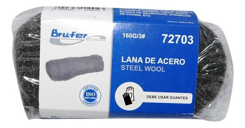 Lana De Acero N° 5 De 160 Gr Brufer