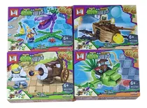 Comprar Kit Bloques Para Armar Plantas Versus Zombies X 4 Cajas 348 Plantas Versus Zombies