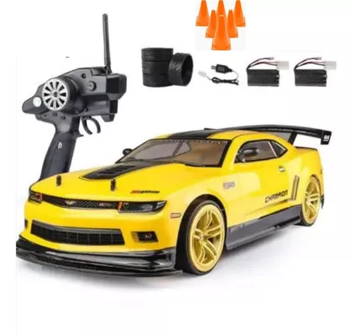 Carro de controle remoto camaro bumblebee 1 18 cks