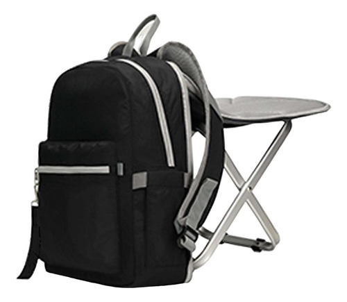 Silla De Pesca Con Mochila Taburete Plegable Asiento Silla