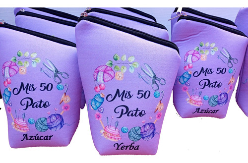 Set Mate Yerbera Y Azucarera Personalizada Souvenirs Packx10