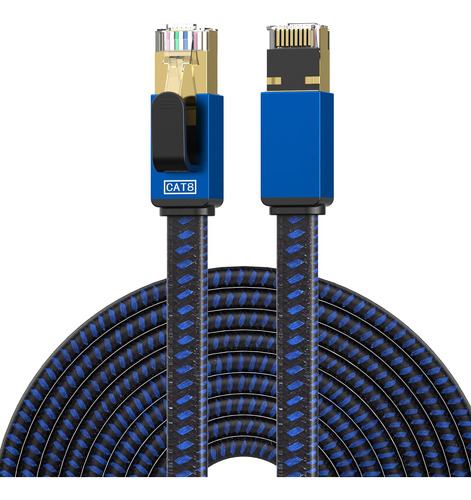 Lekvkm Cable Ethernet Cat 8 De 100 Pies De Alta Velocidad, C