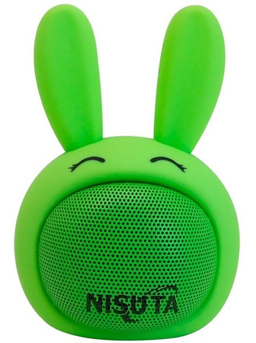 Parlante Portátil Bluetooth Conejo Bluetooth Verde *