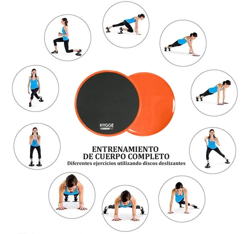 Slide Fitness, Discos Deslizantes de Entrenamiento Fitness