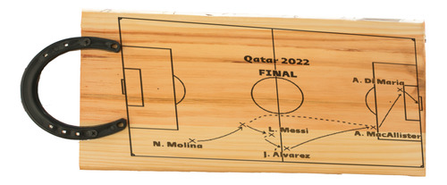 Tabla Picada De Madera Con Herradura Gol Argentina Final 