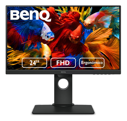 Monitor Benq 23.8 Gw2480t Full Hd Bisel Delgado Panel Ips Color Negro